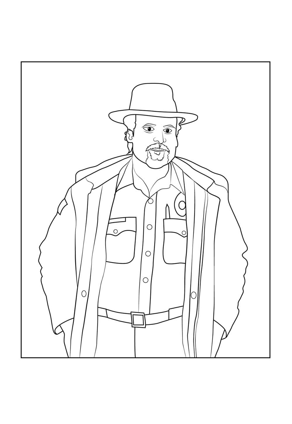 Desenho para colorir de Stranger Things