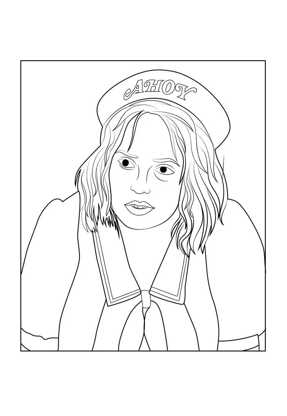 Desenho para pintar de Stranger Things