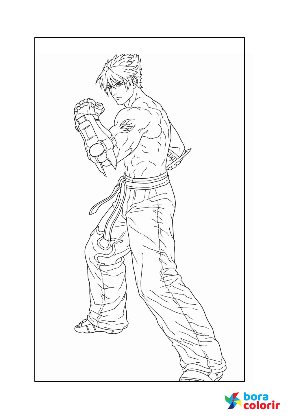 Desenho de Tekken para colorir