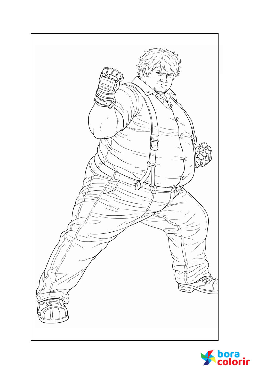Desenho de Tekken para colorir