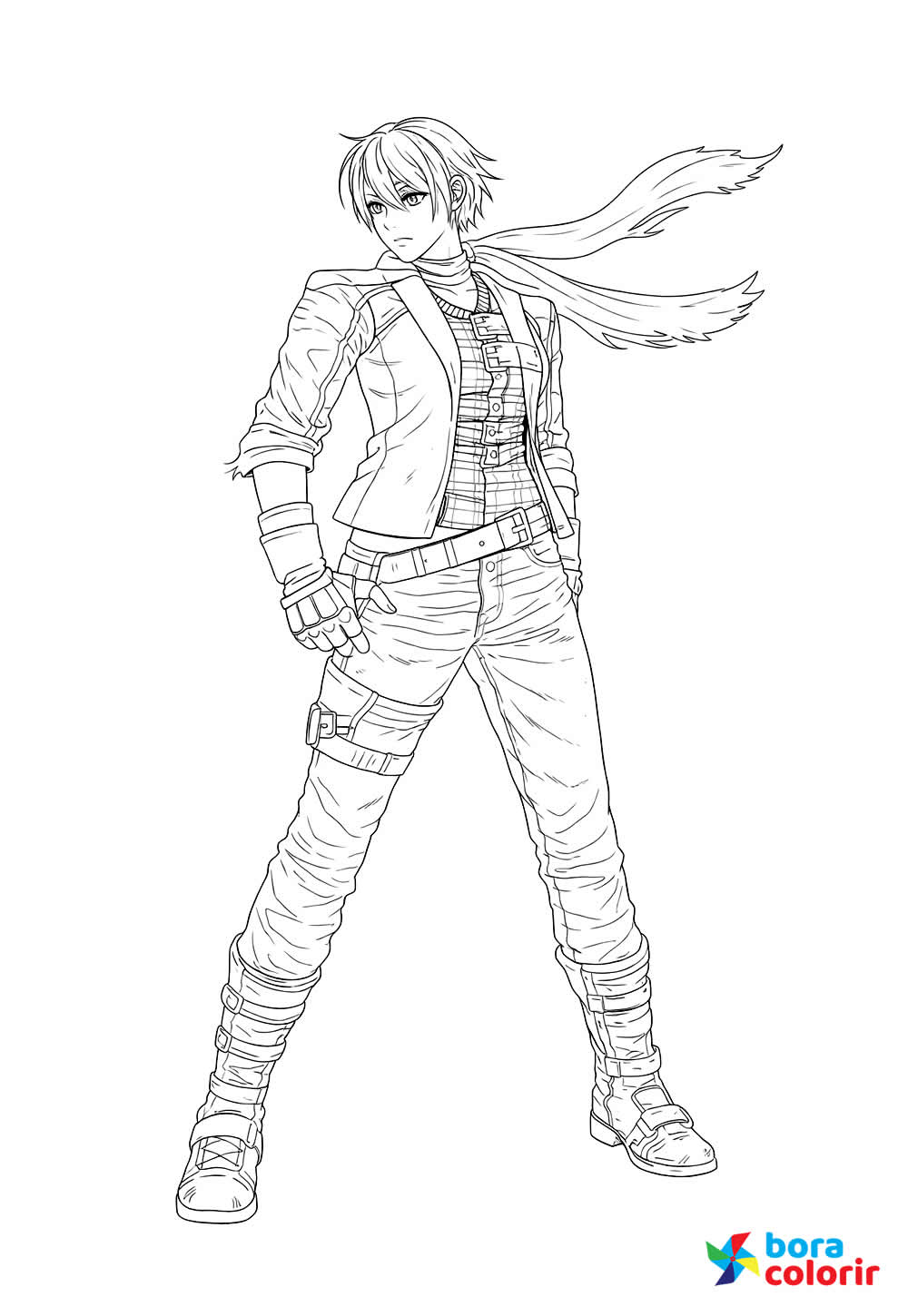 Desenho de Tekken para colorir