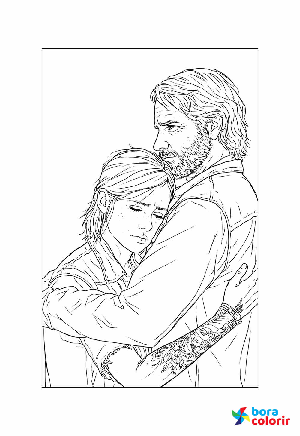 Desenho de The Last of Us para colorir