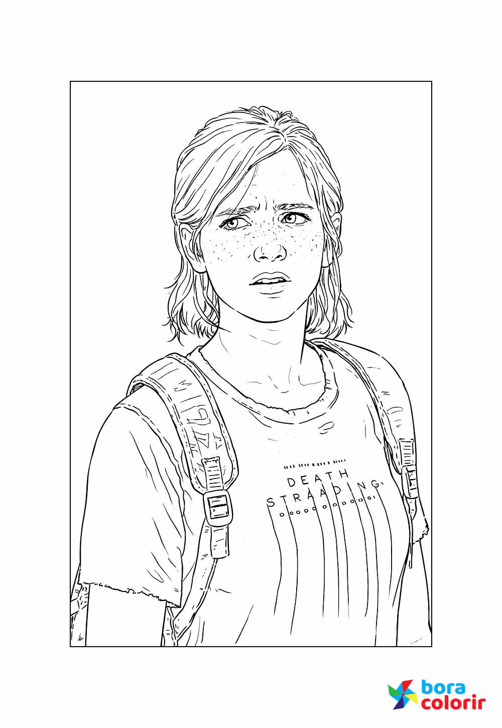 Desenho de The Last of Us para colorir