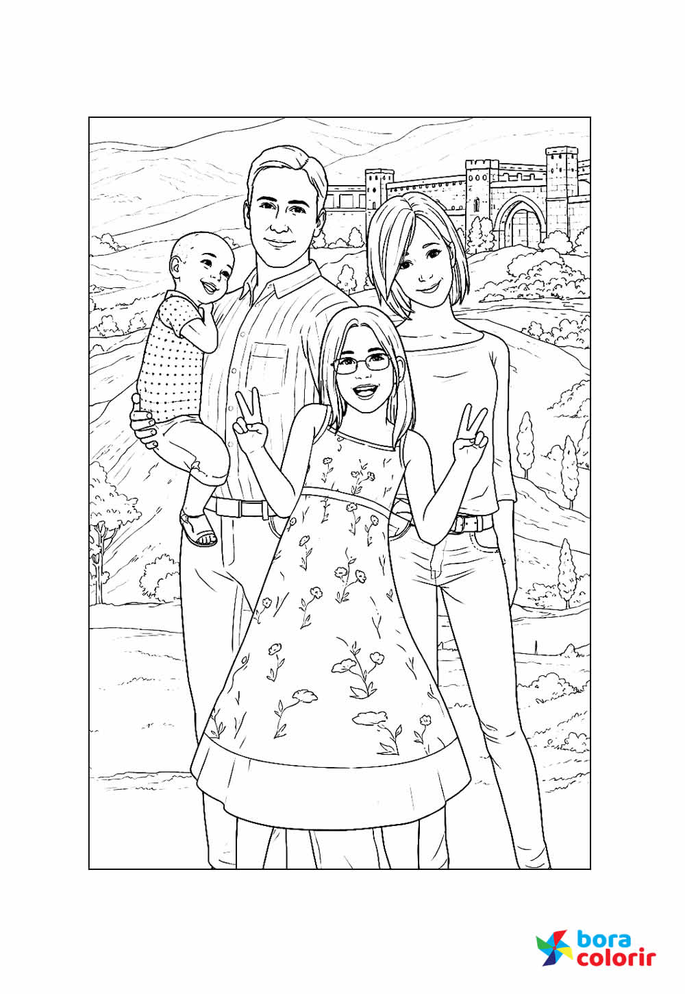 Desenho de The Sims para colorir