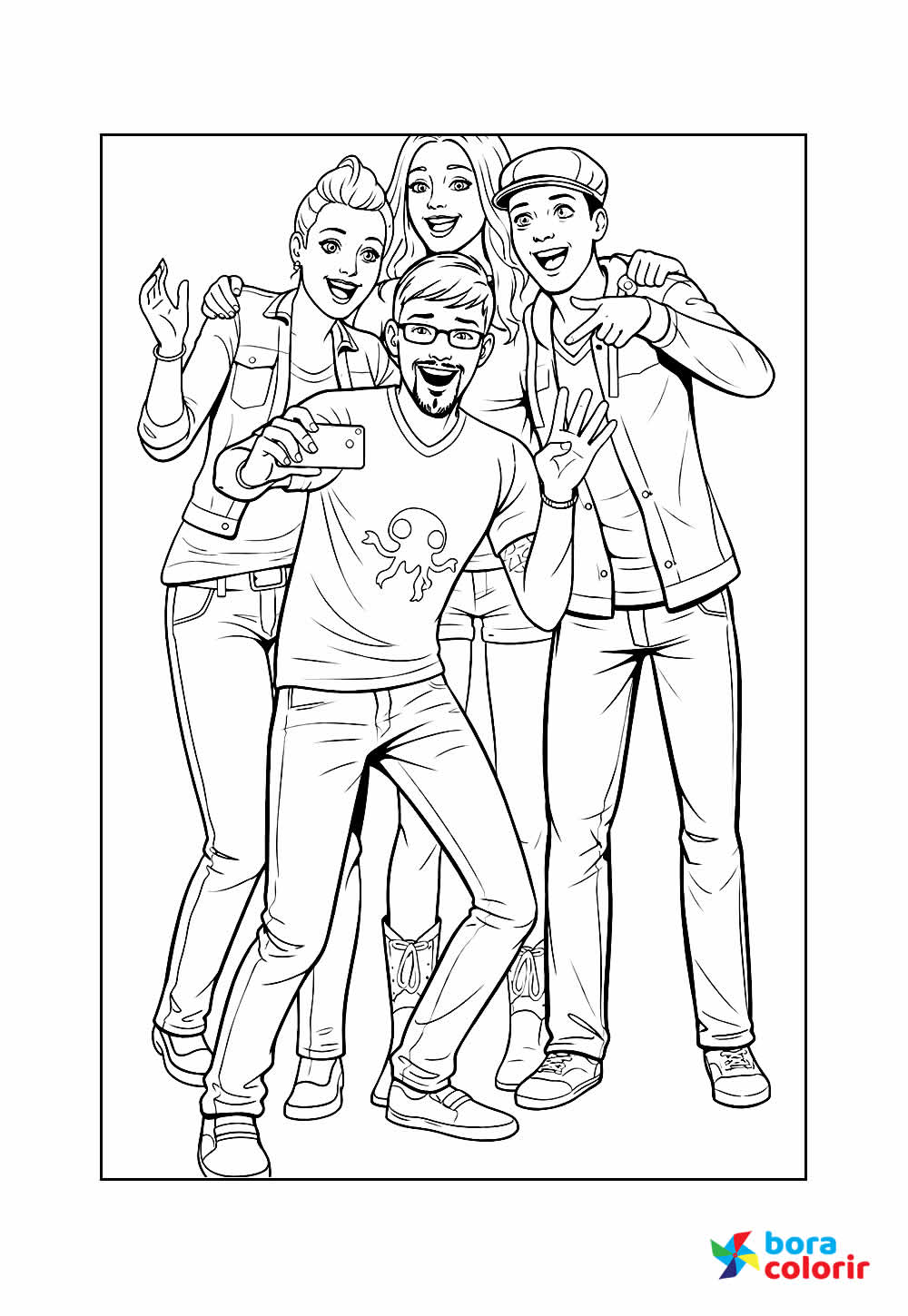 Desenho de The Sims para colorir