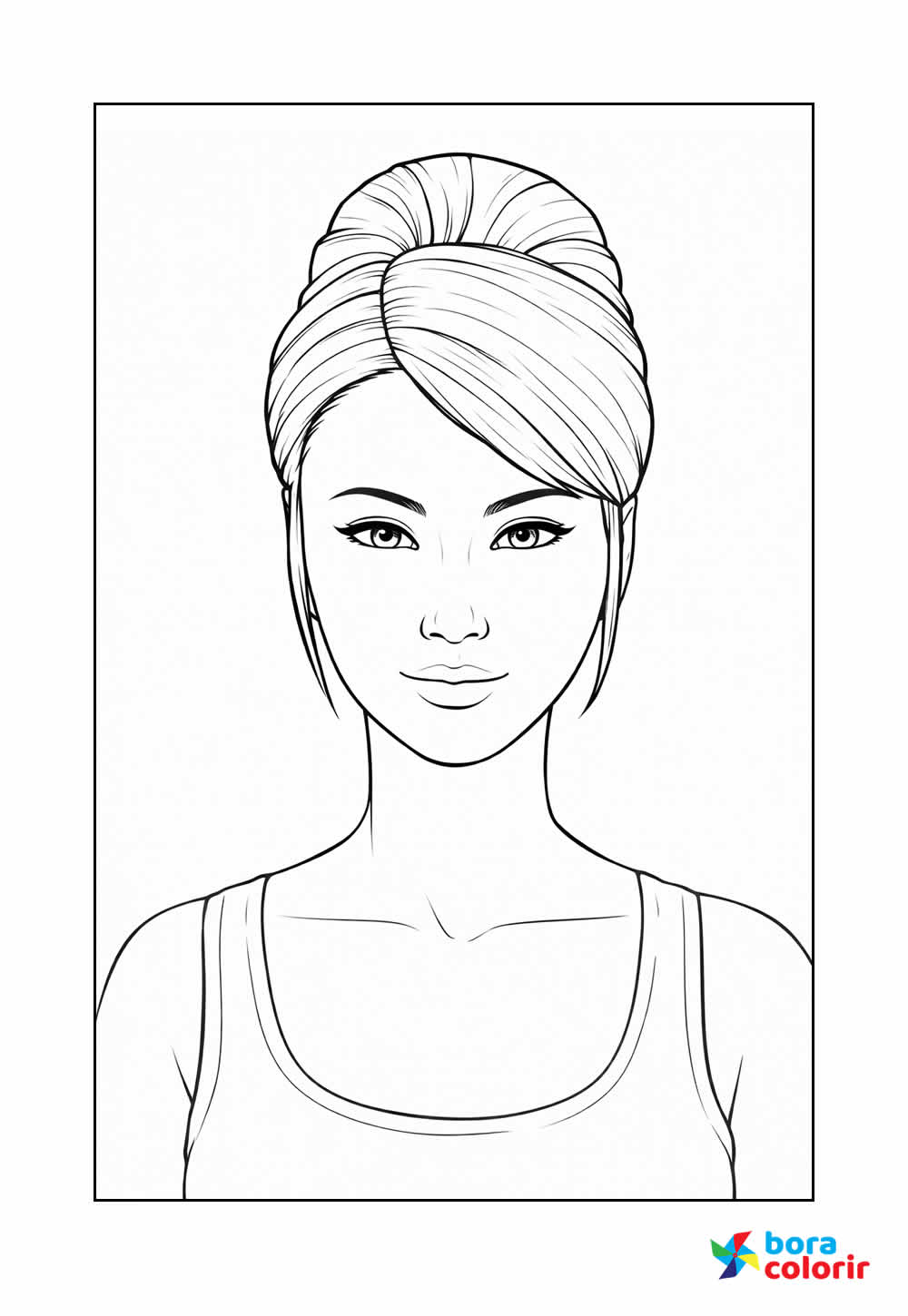 Desenho de The Sims para colorir e pintar