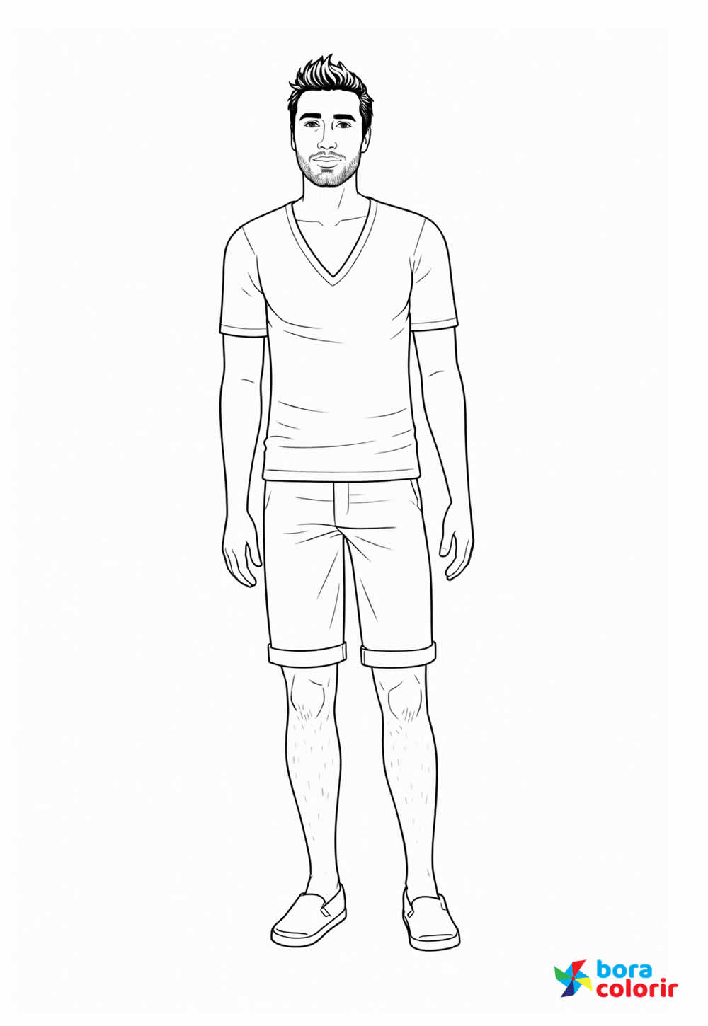 Desenho de Personagem do The Sims para colorir