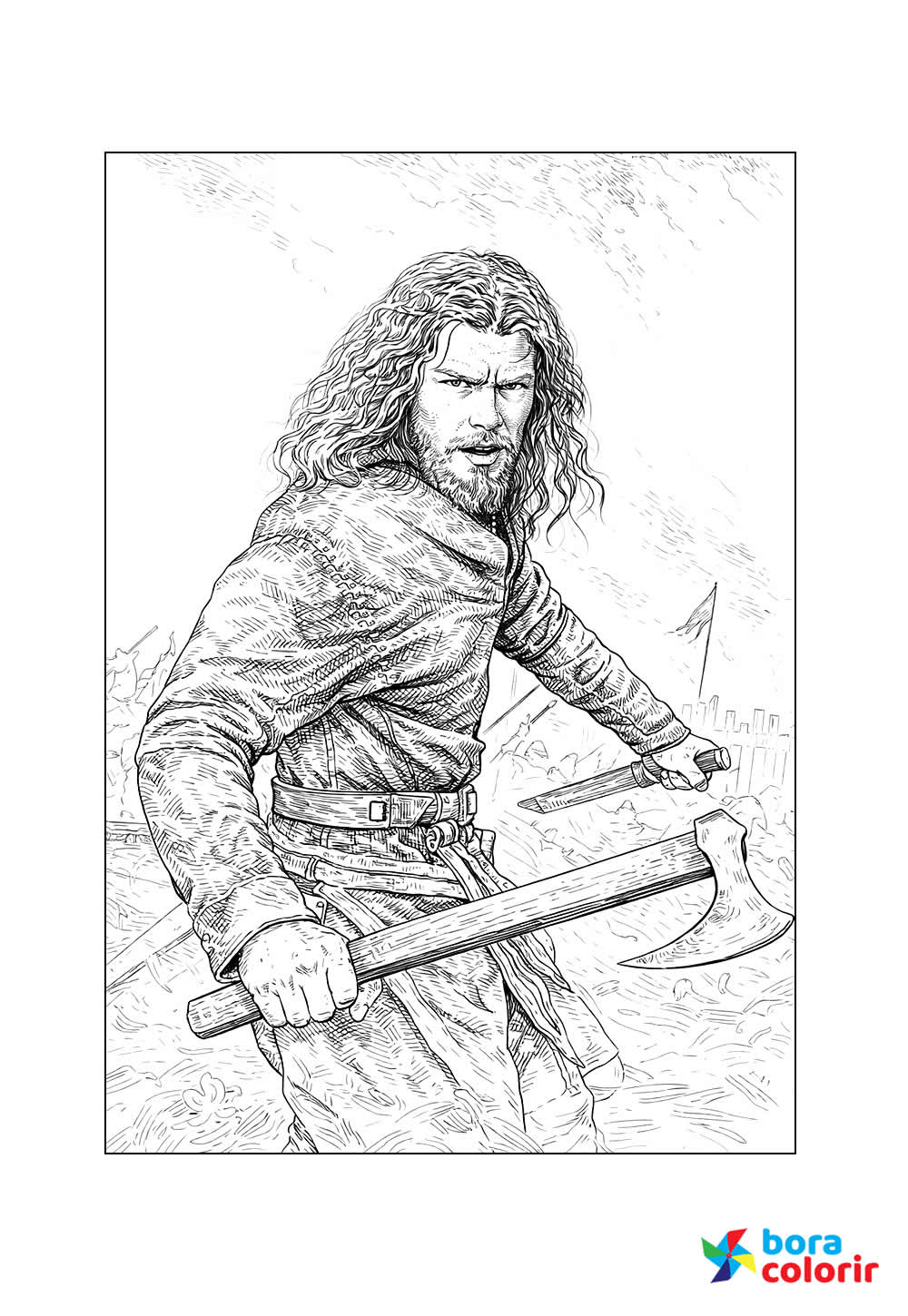 Desenho de Vikings: Valhalla para colorir