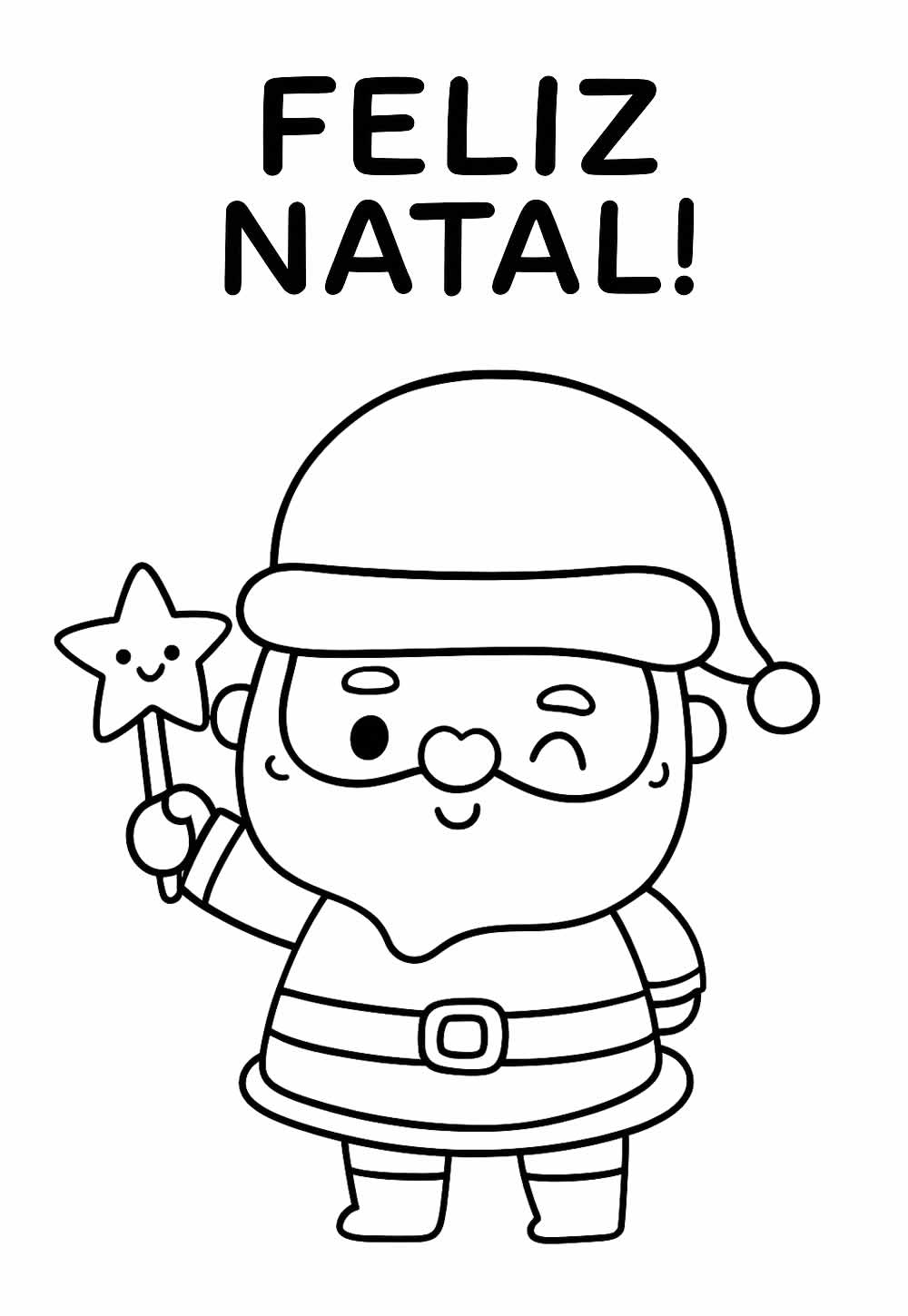 Desenho de Natal para colorir
