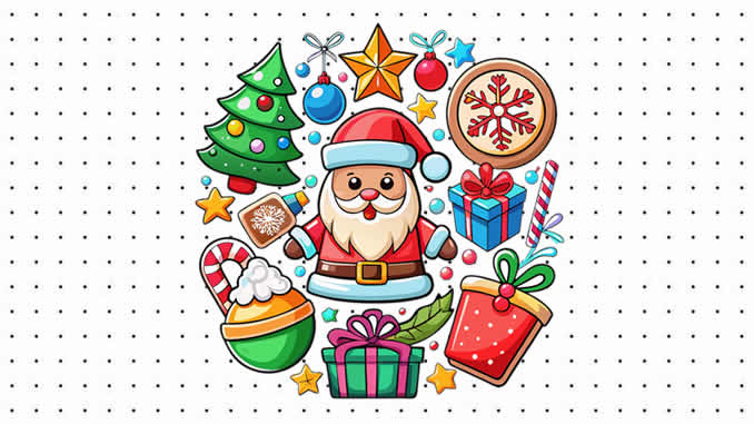 Desenhos de Natal para colorir