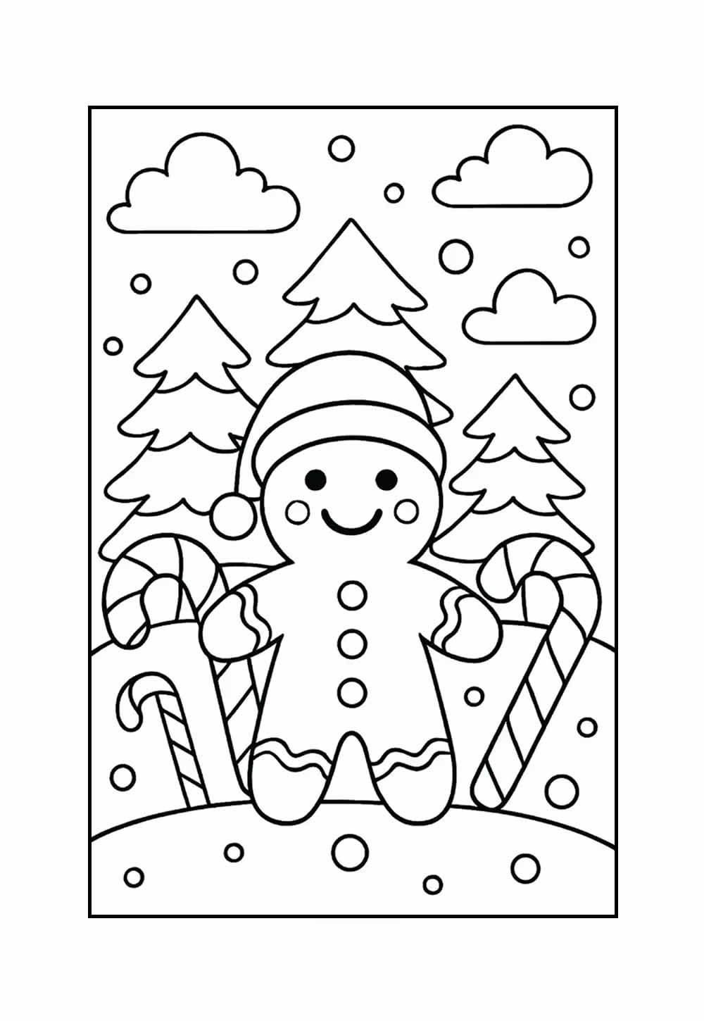 Desenho de Natal - Biscoito