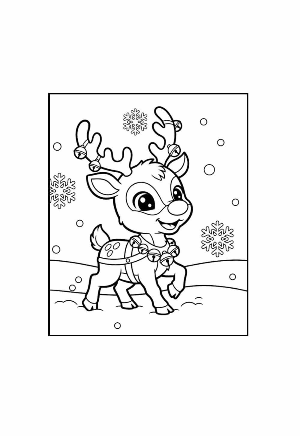 Desenho de Natal - Rena