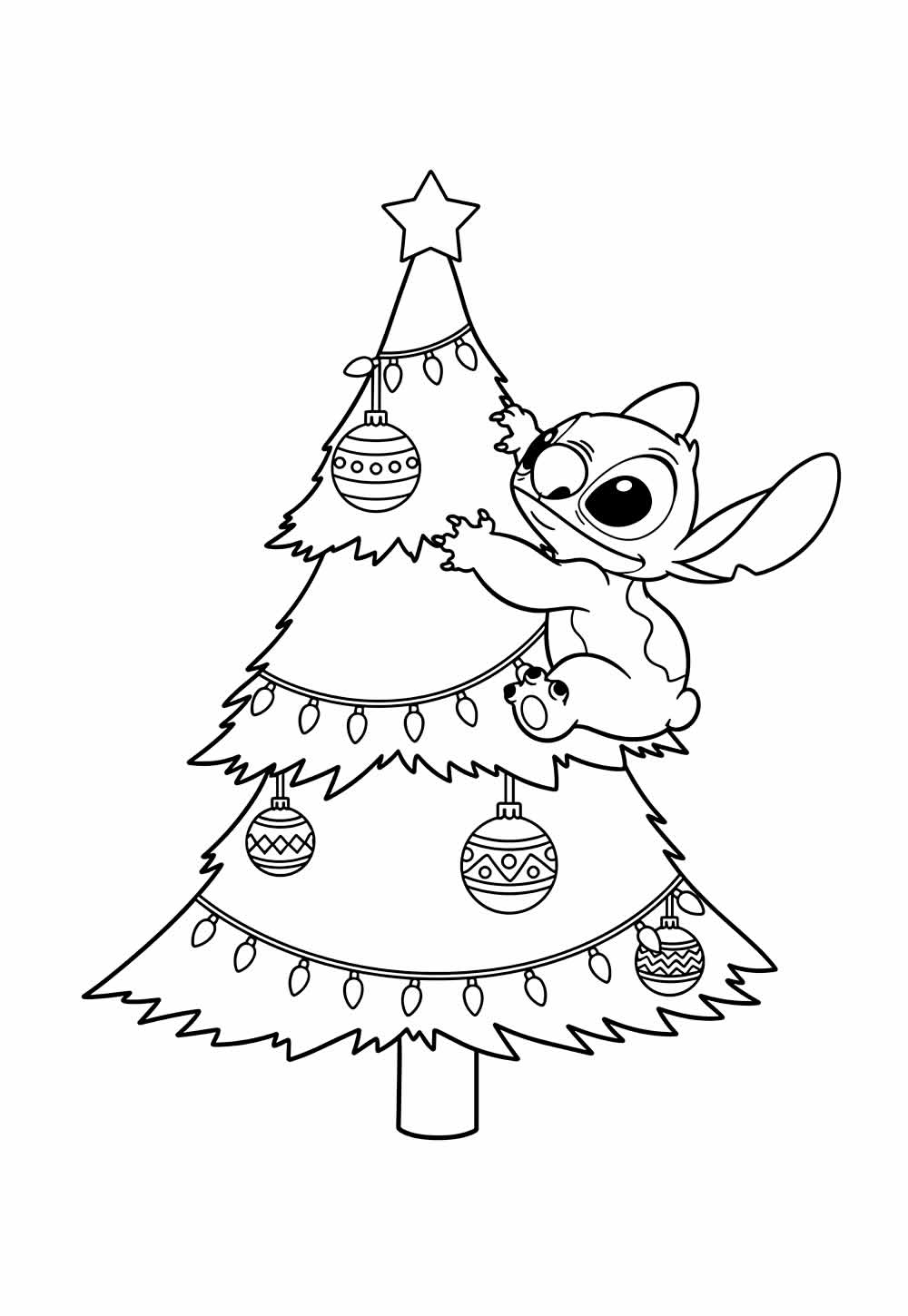 Desenho de Árvore de Natal