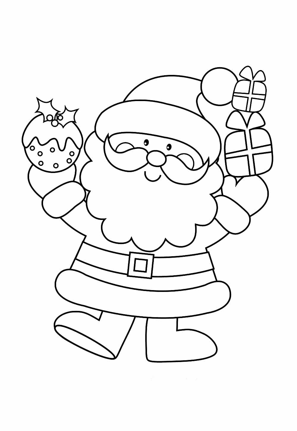 Desenho de Natal - Papai Noel