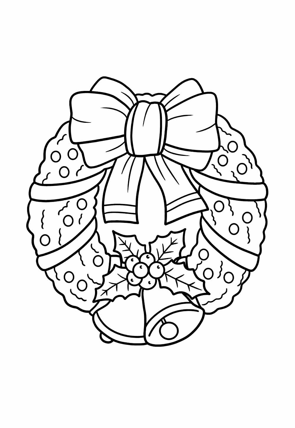 Desenho de Natal - Guirlanda