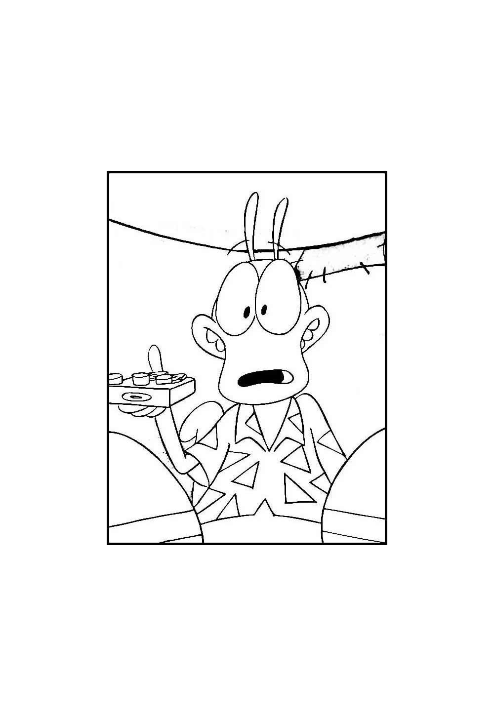 Desenho de A Vida Moderna de Rocko para colorir