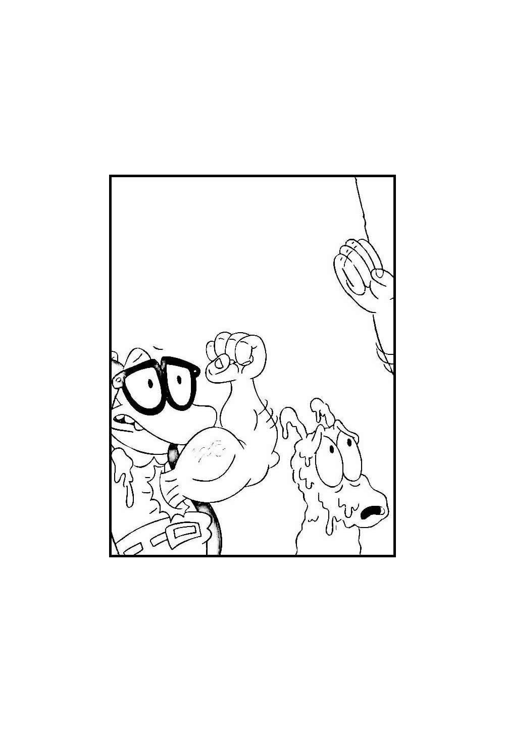 Desenhos de A Vida Moderna de Rocko para pintar