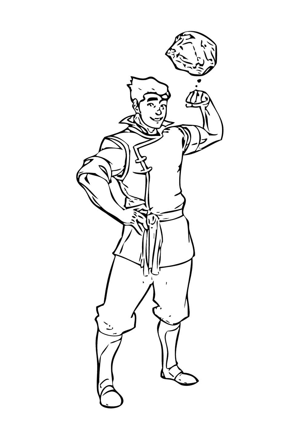 Desenho de A Lenda de Korra para colorir