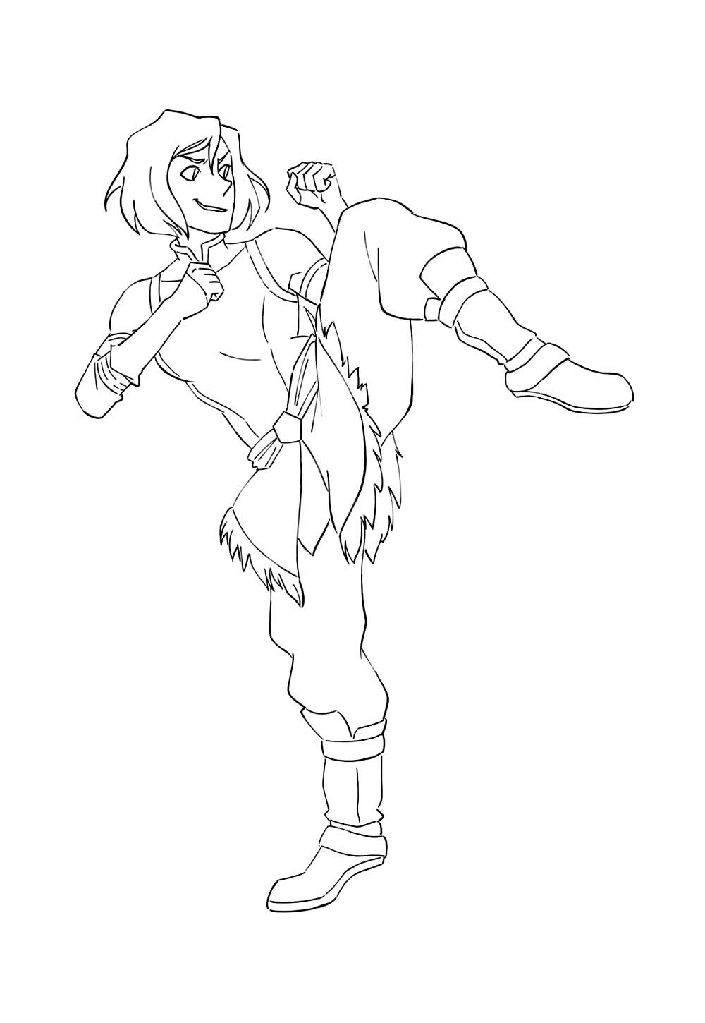 Desenho de A Lenda de Korra para imprimir