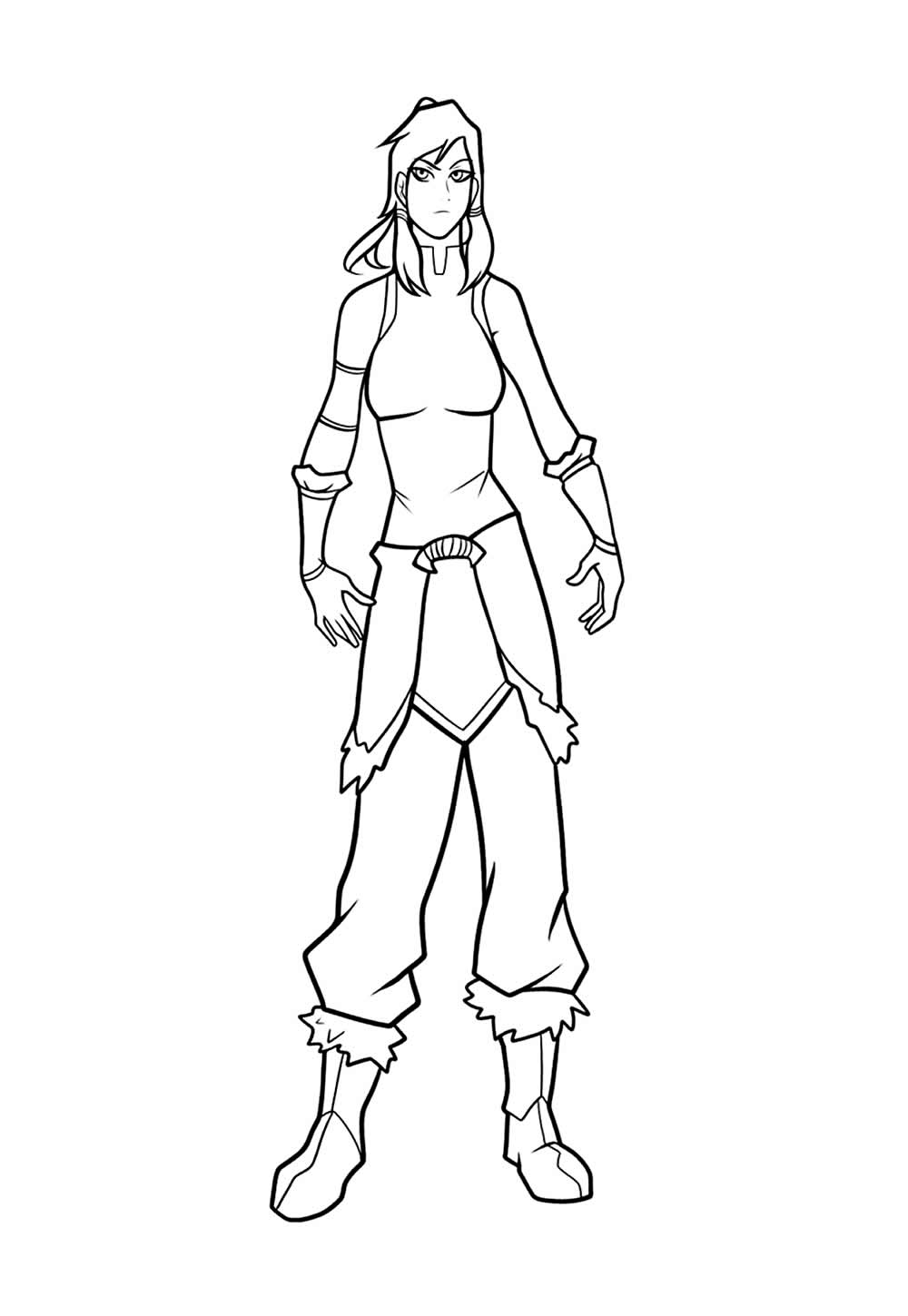 A Lenda de Korra para pintar