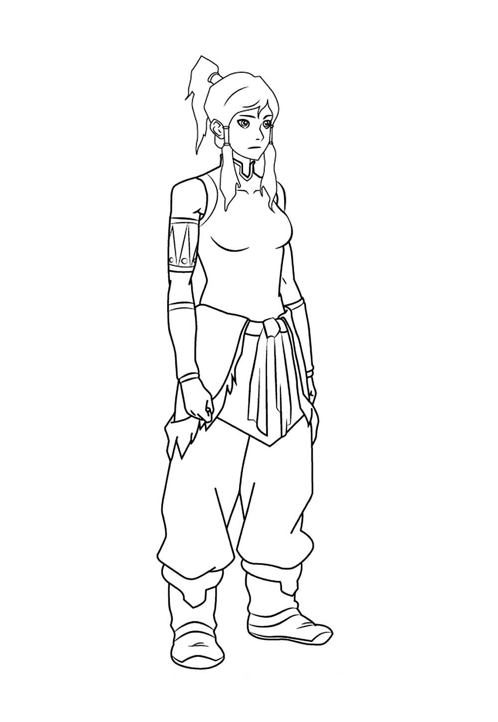 A Lenda de Korra para pintar