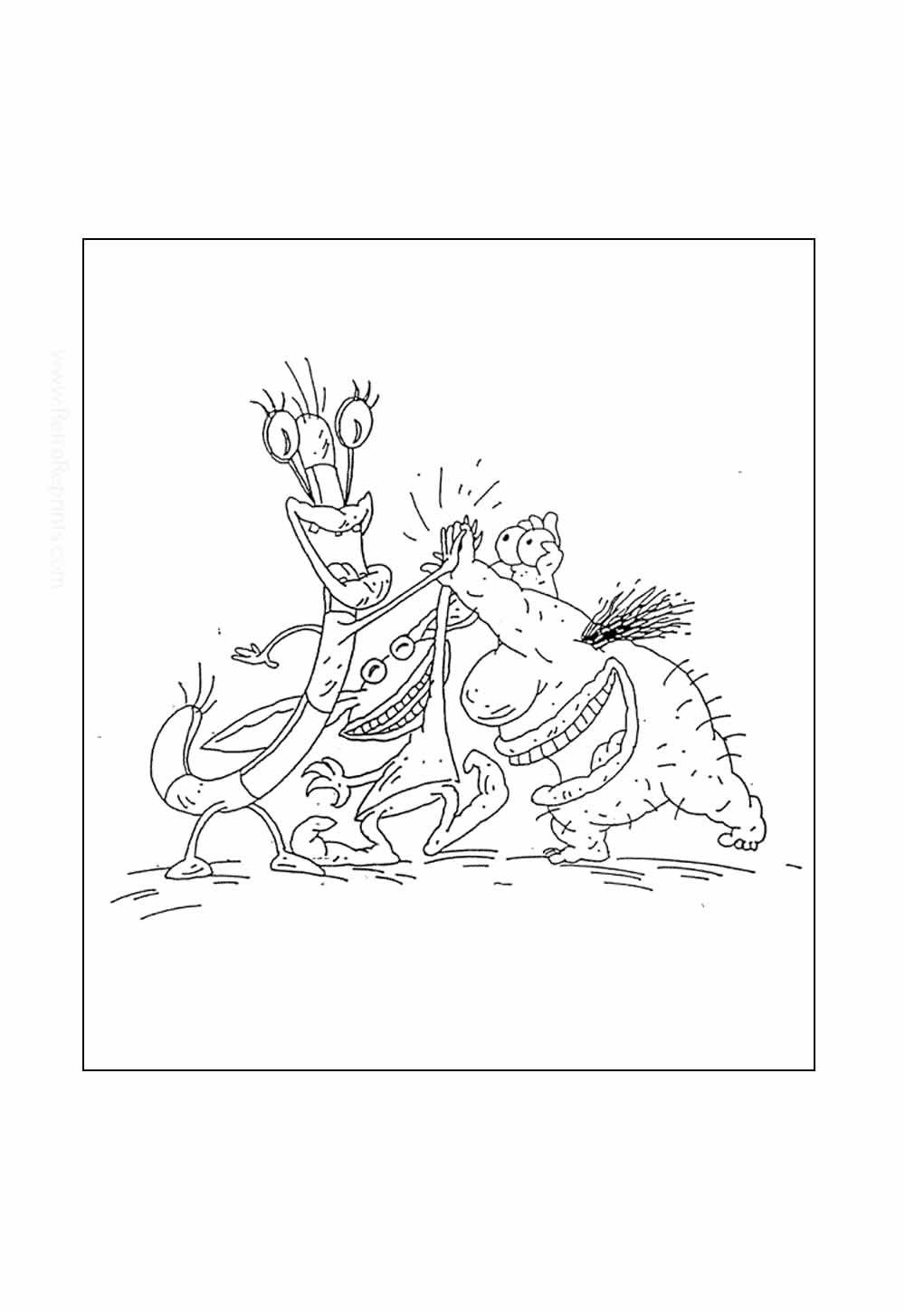 Desenhos de Aaahh!!! Monstros para colorir