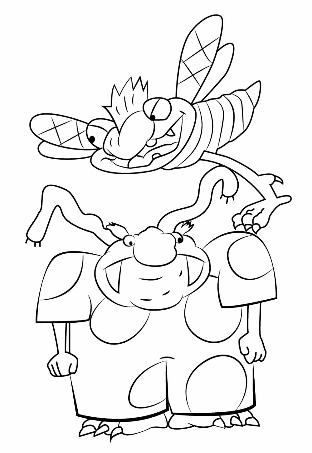 Desenho de Aaahh!!! Monstros para colorir