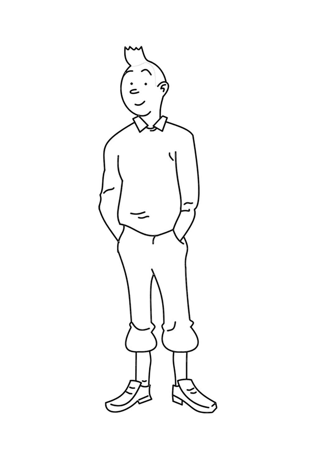 Desenhos de As Aventuras de Tintim para imprimir