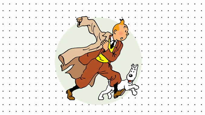 Desenhos de As Aventuras de Tintim para colorir