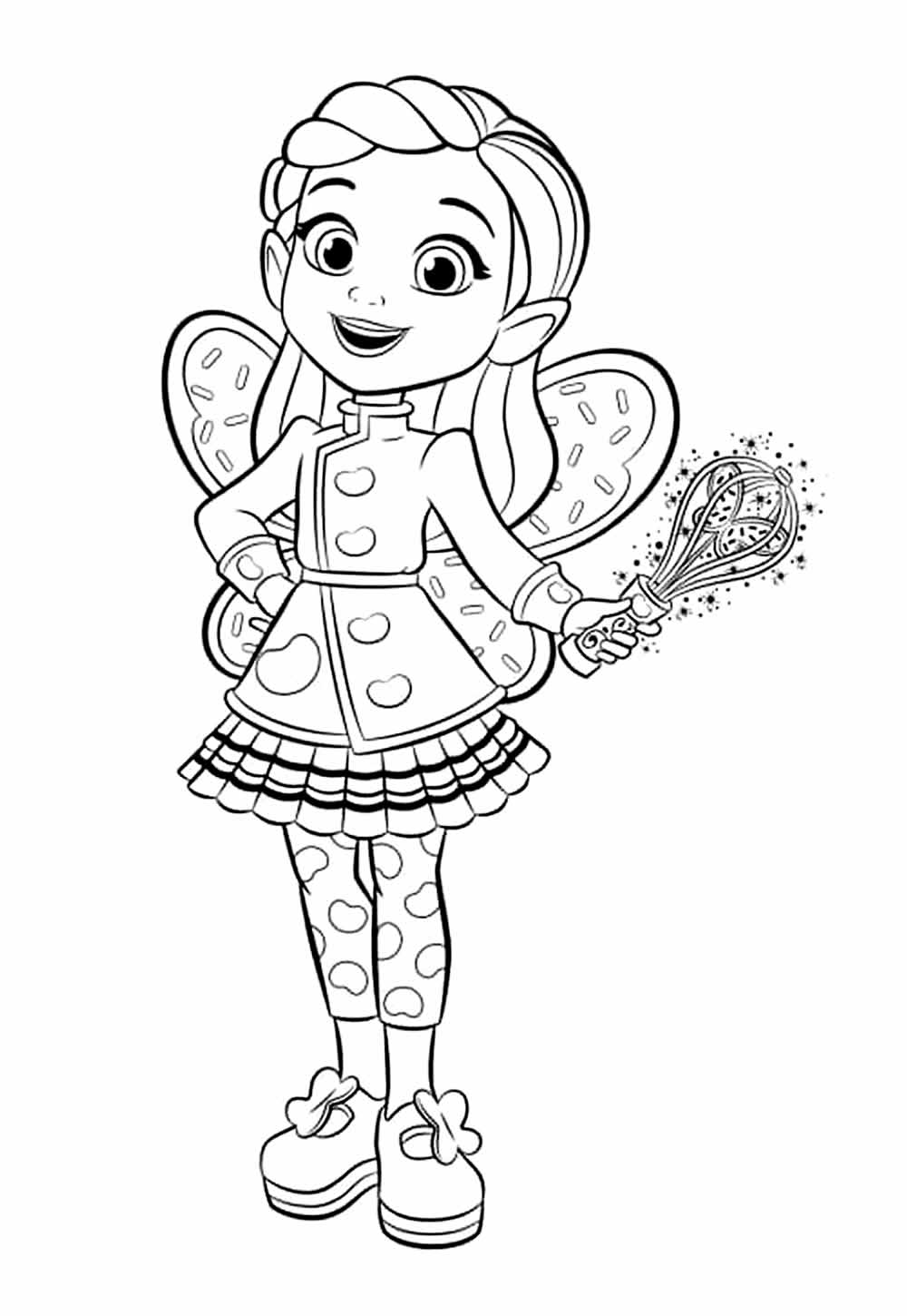 Desenho de Butterbeans Café para colorir e pintar