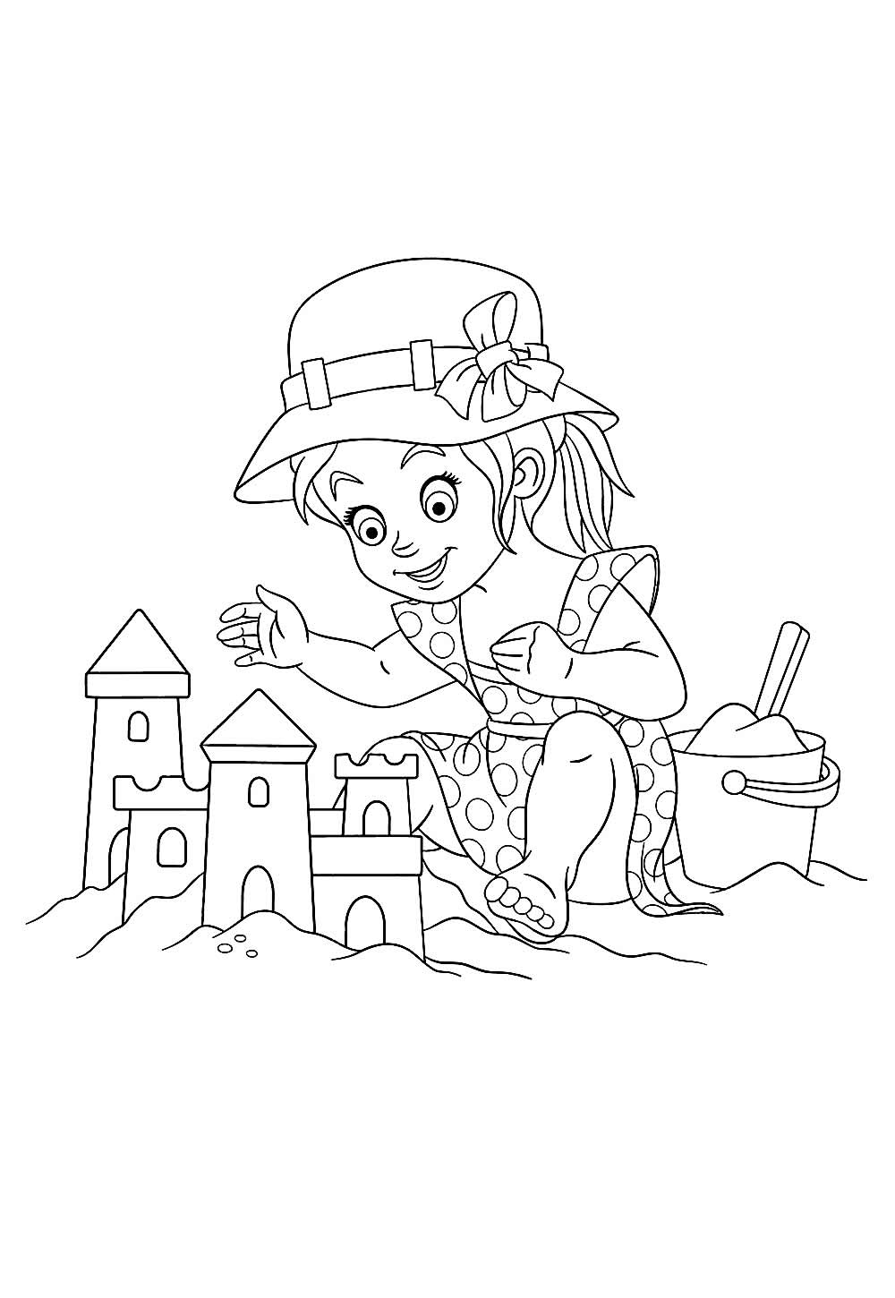 Desenhos de Castelo de Areia para colorir