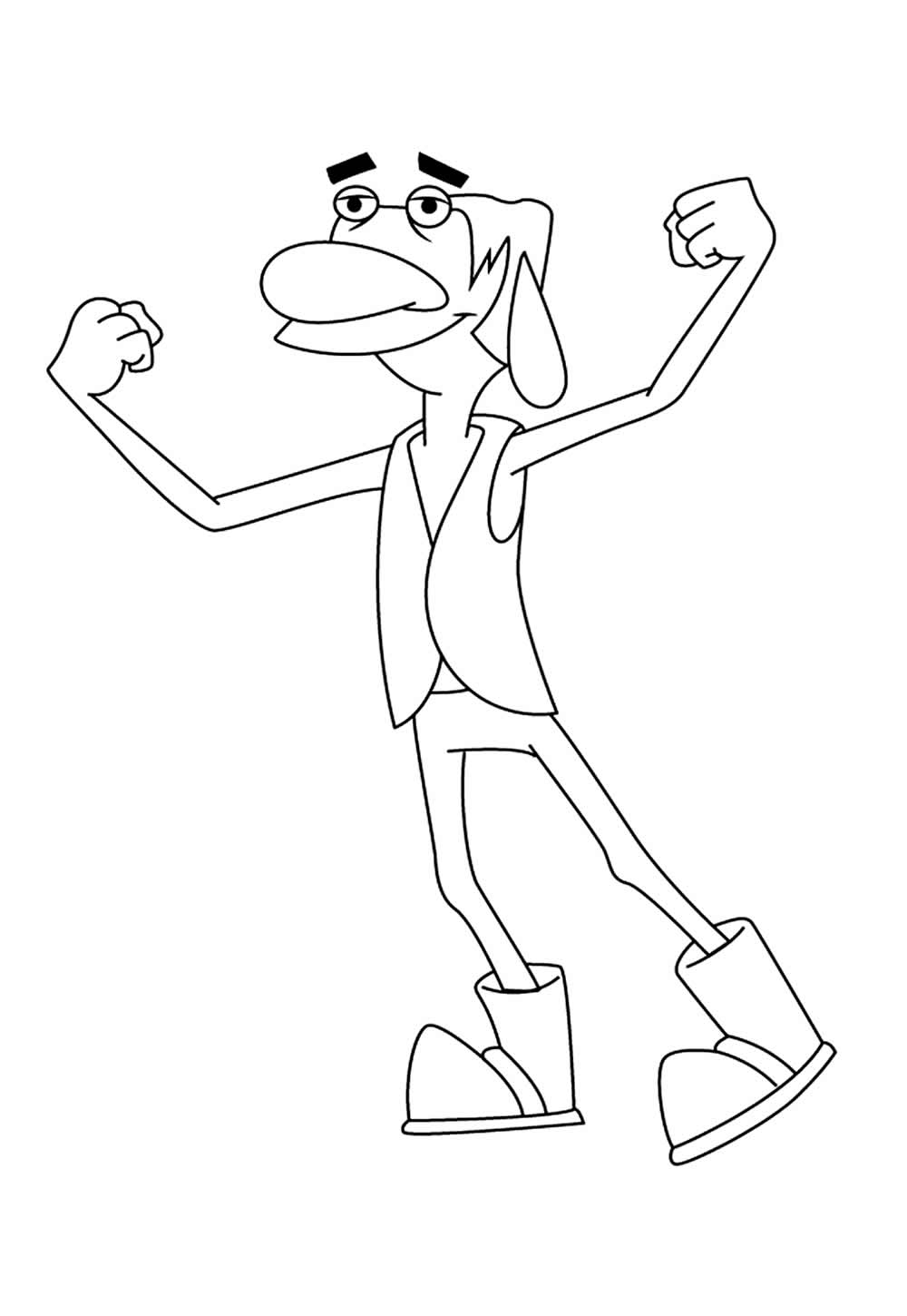 Desenho de CatDog para colorir