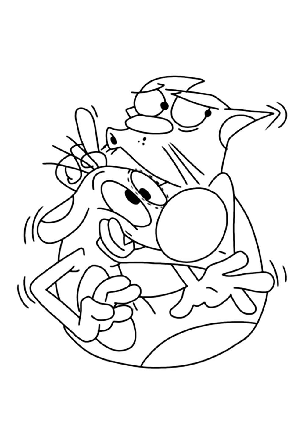 Desenho de CatDog para imprimir e colorir