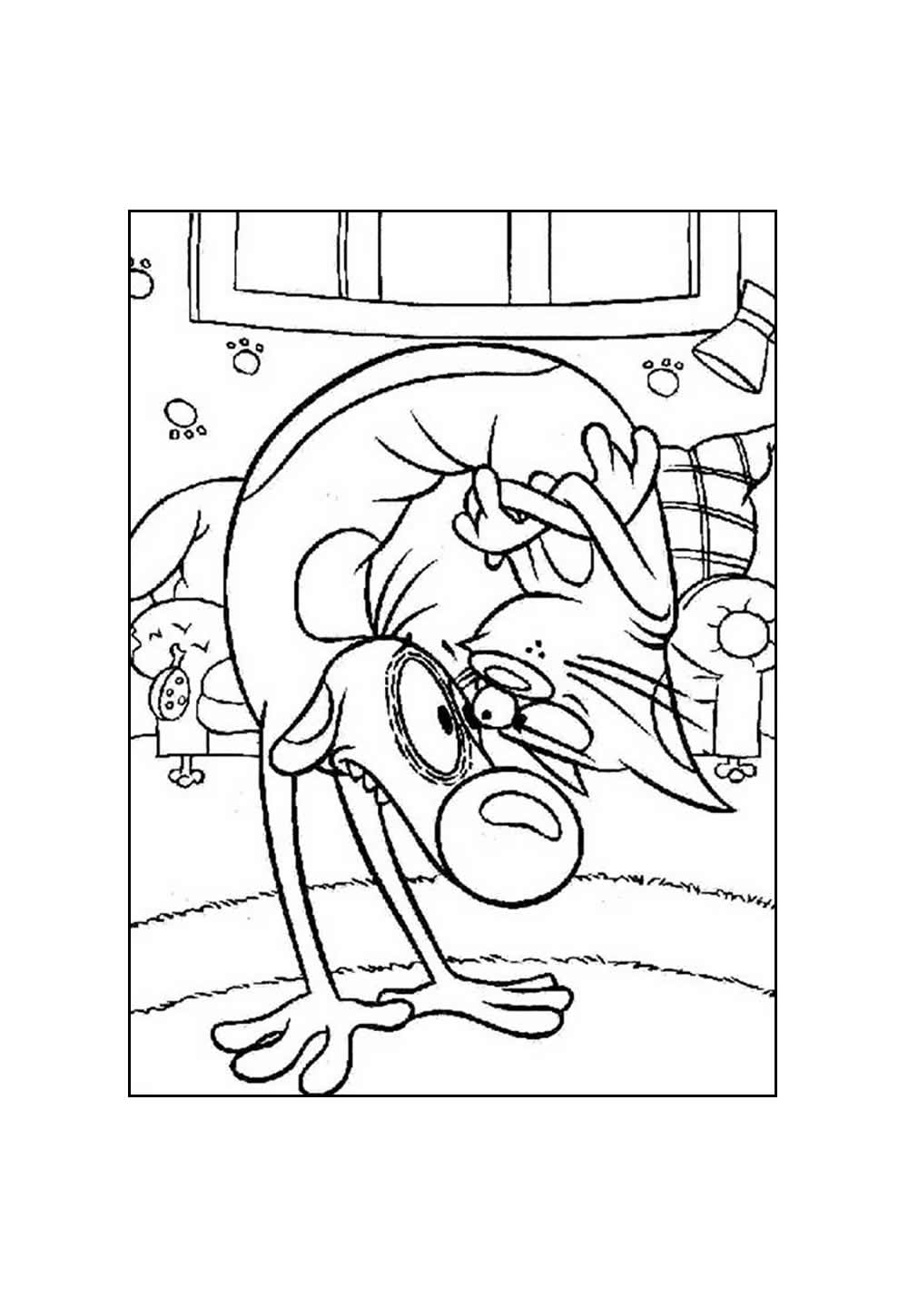 Desenho de CatDog para imprimir e pintar