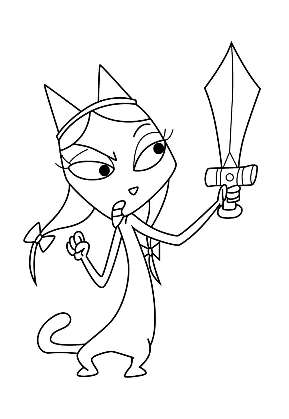 Desenho de Catscratch para pintar