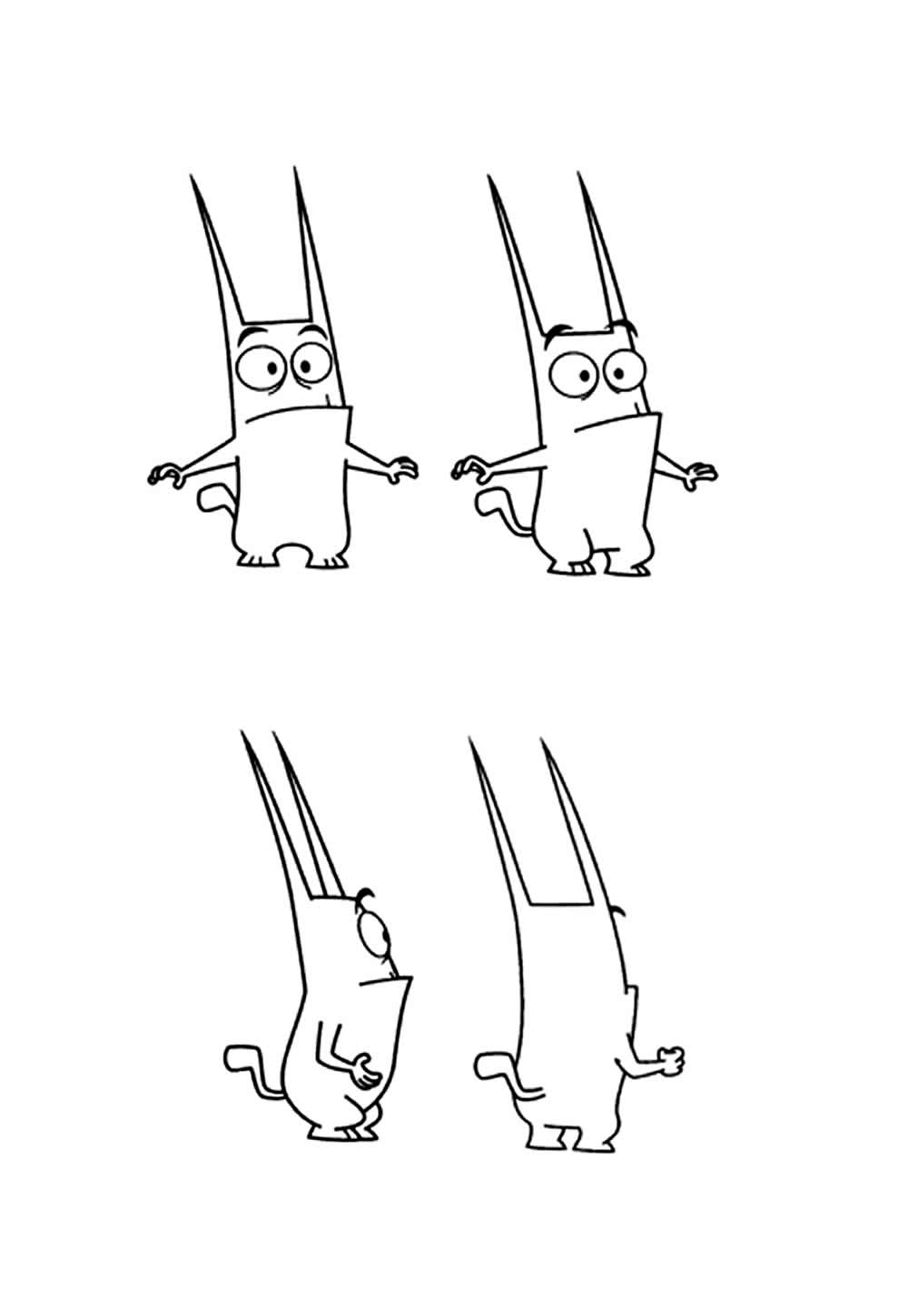 Desenho de Catscratch para pintar
