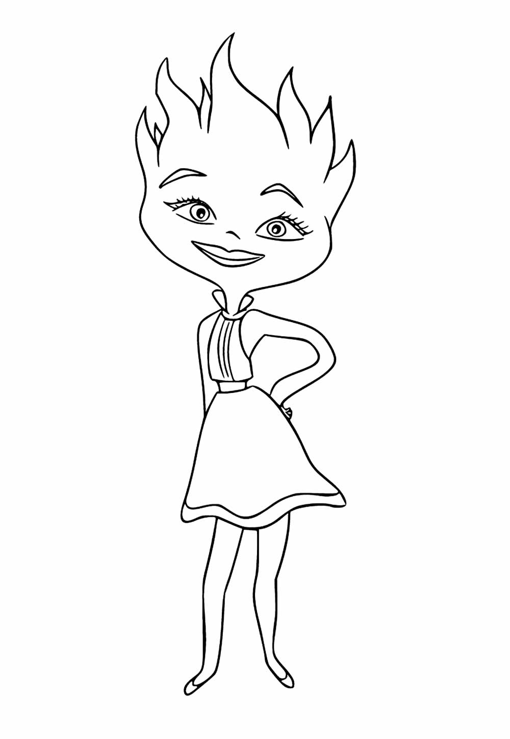 Desenho de Elementos para colorir