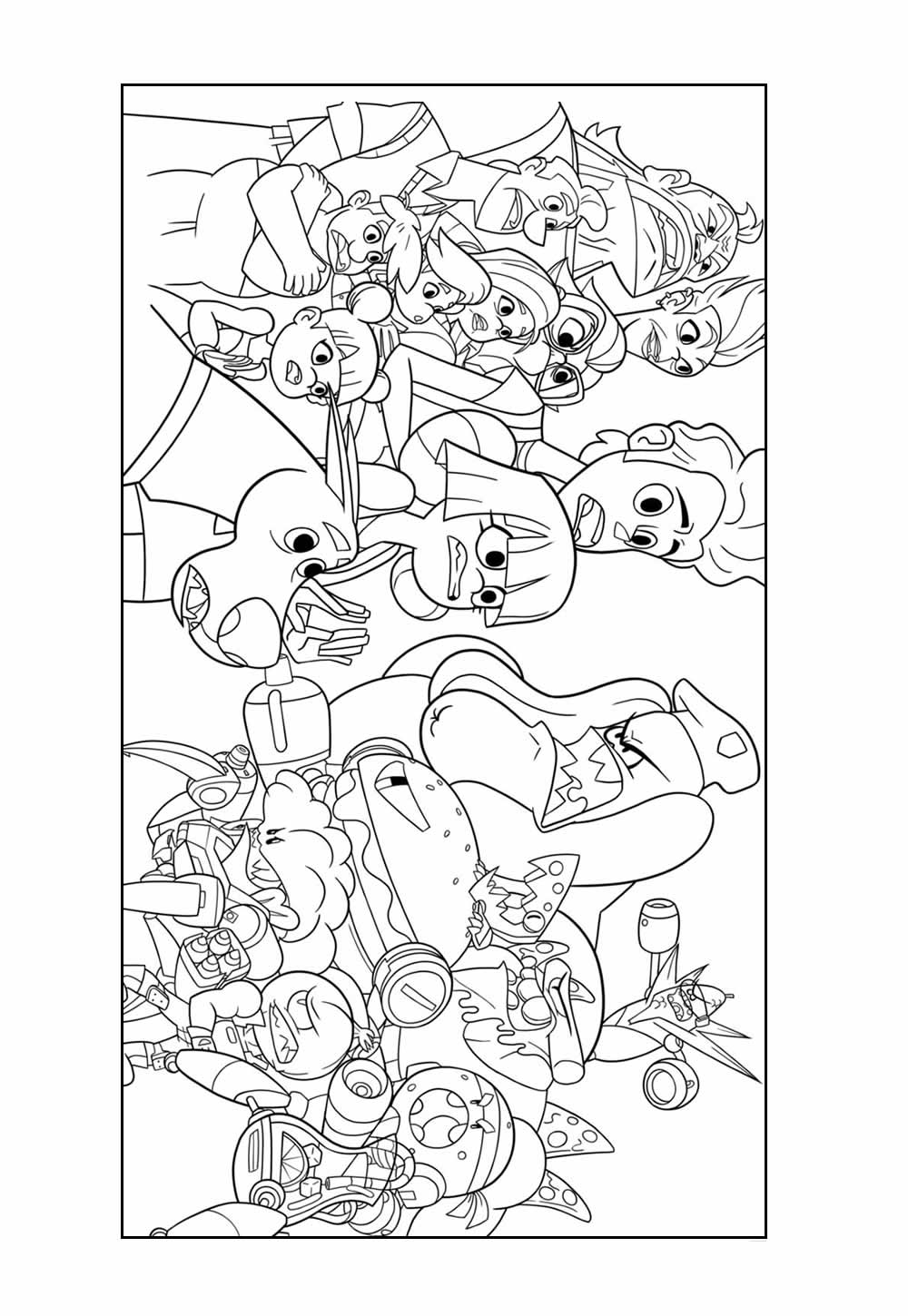 Glitch Tech para colorir