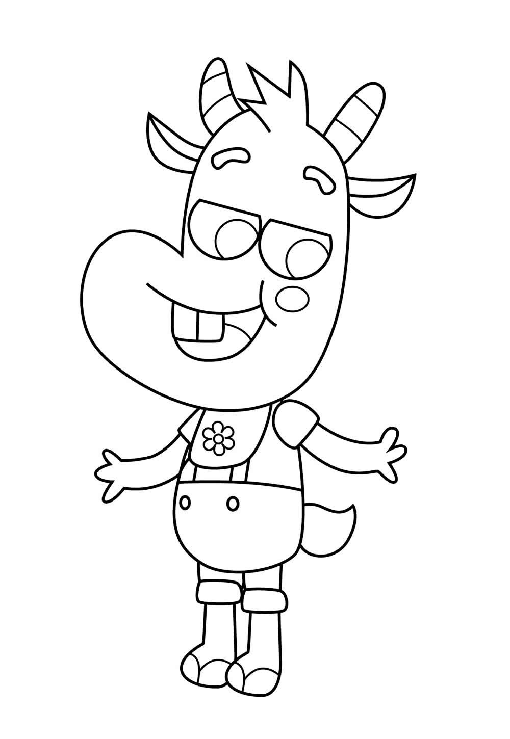 Desenho de Harvey Beaks para imprimir