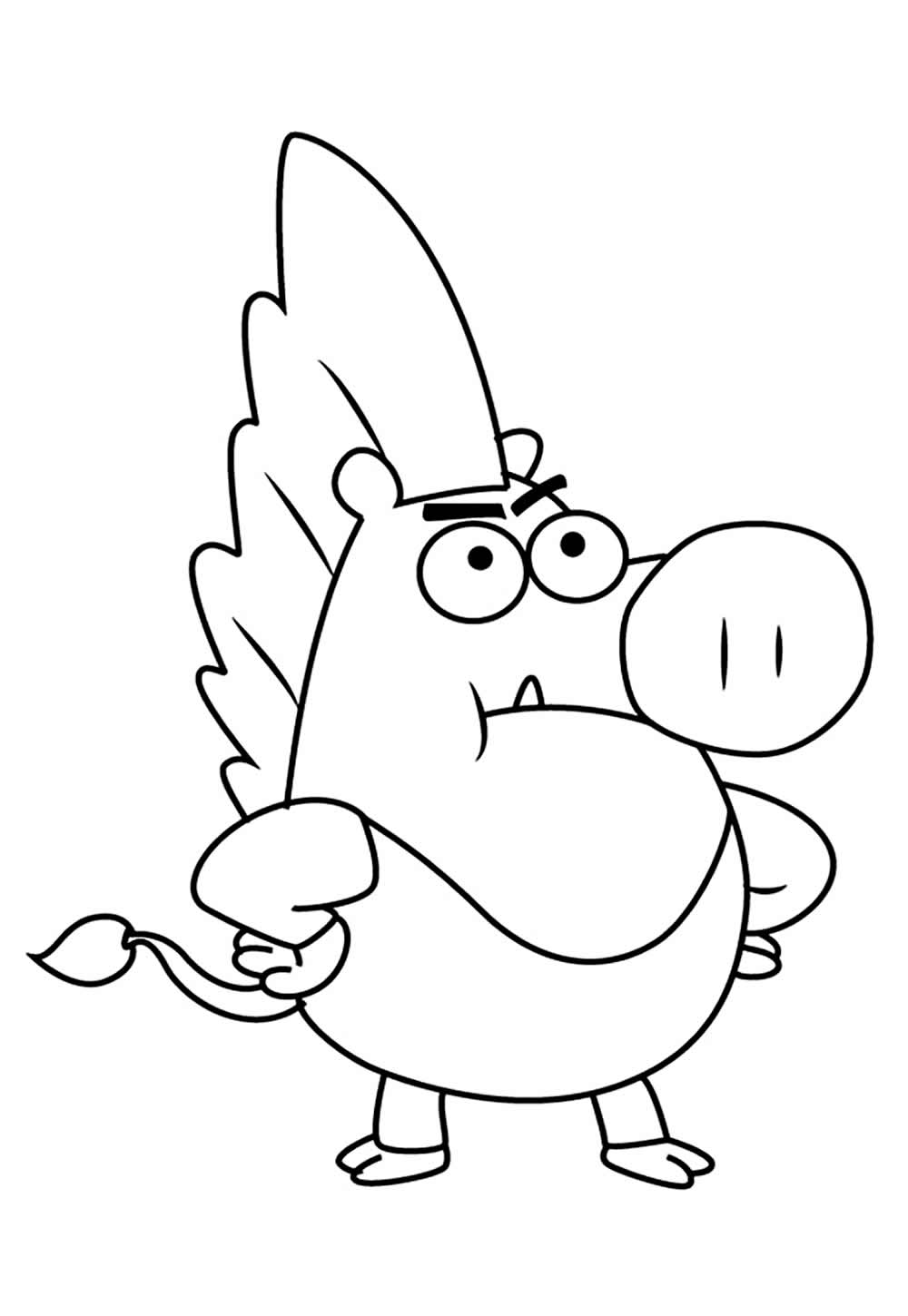 Desenho de Harvey Beaks para pintar
