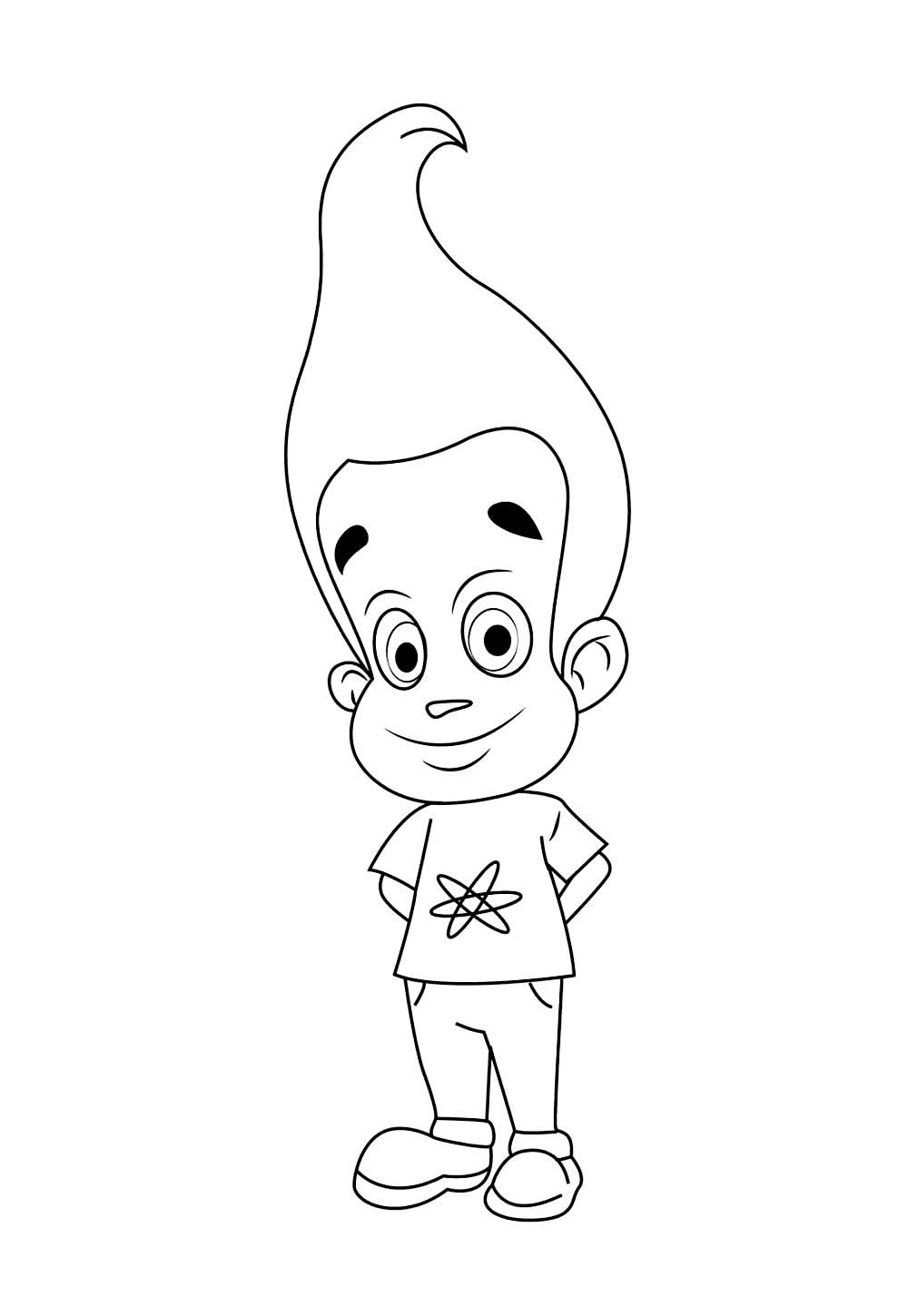 Desenho de Jimmy Neutron para colorir