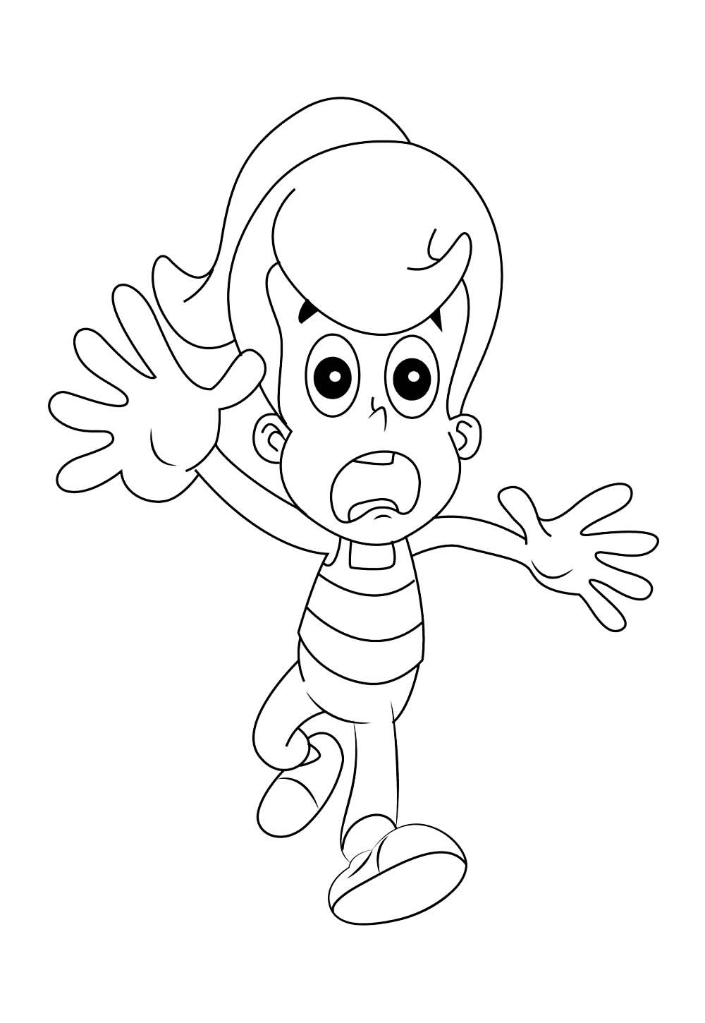 Desenho de Jimmy Neutron para colorir
