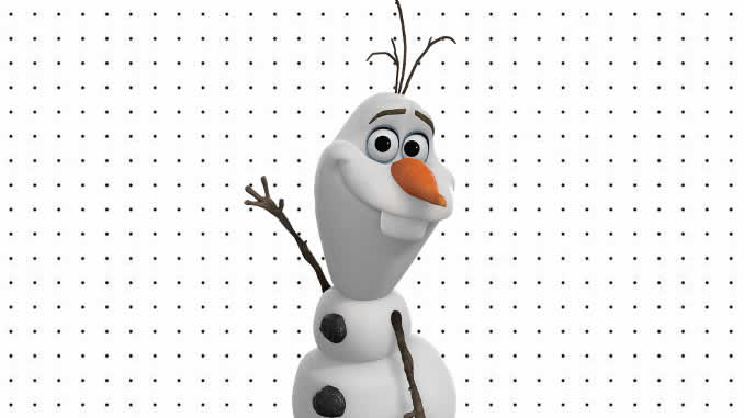 Desenhos de Olaf para colorir