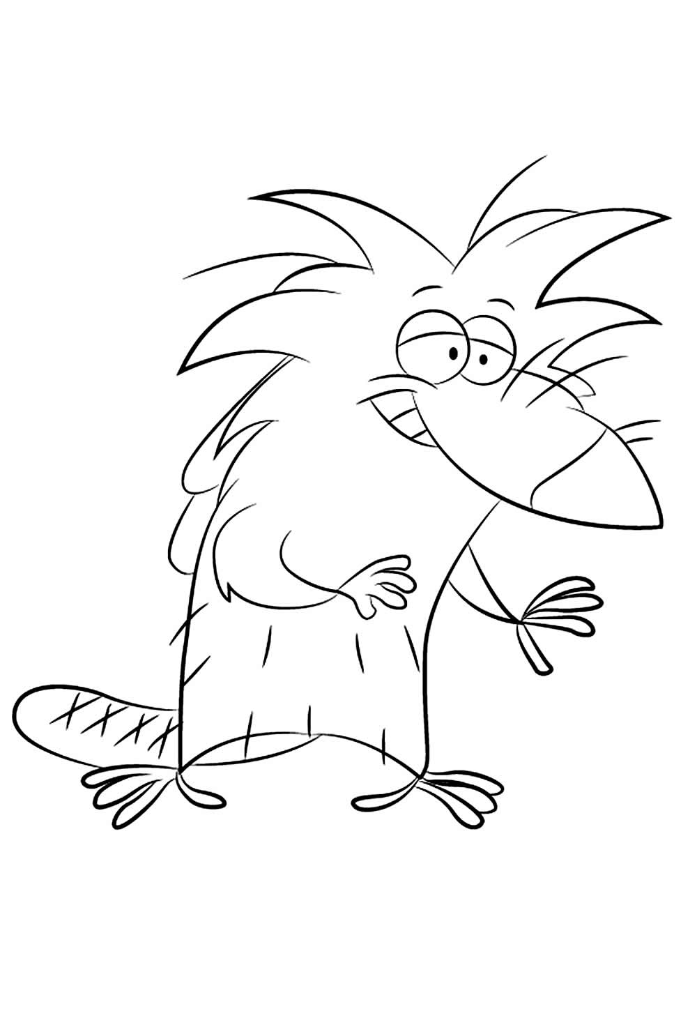 Desenho de Os Castores Pirados para pintar