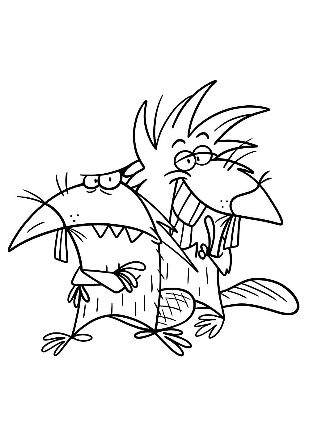 Os Castores Pirados para colorir