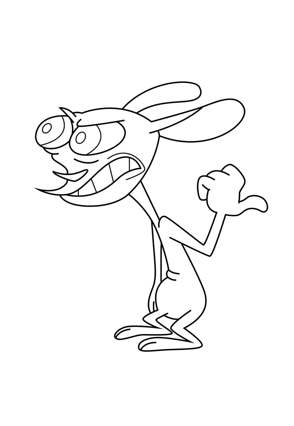 Desenho para colorir de Ren e Stimpy