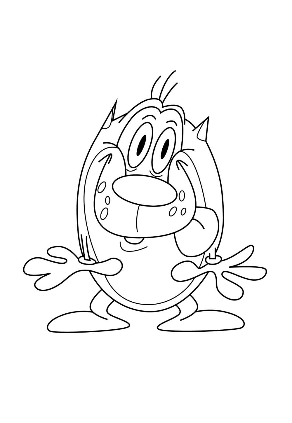 Desenho de Ren e Stimpy para colorir