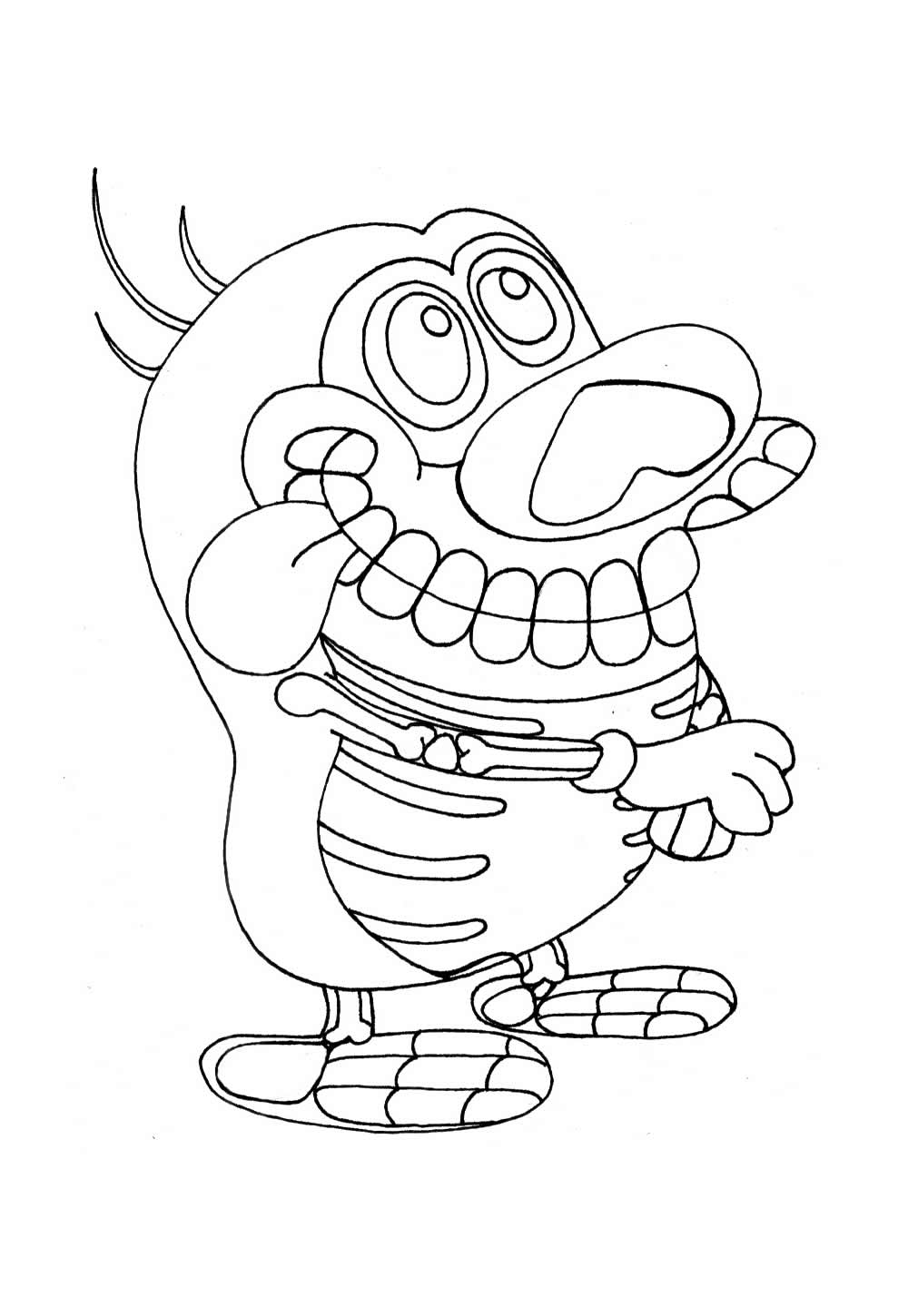 Desenho para pintar de Ren e Stimpy