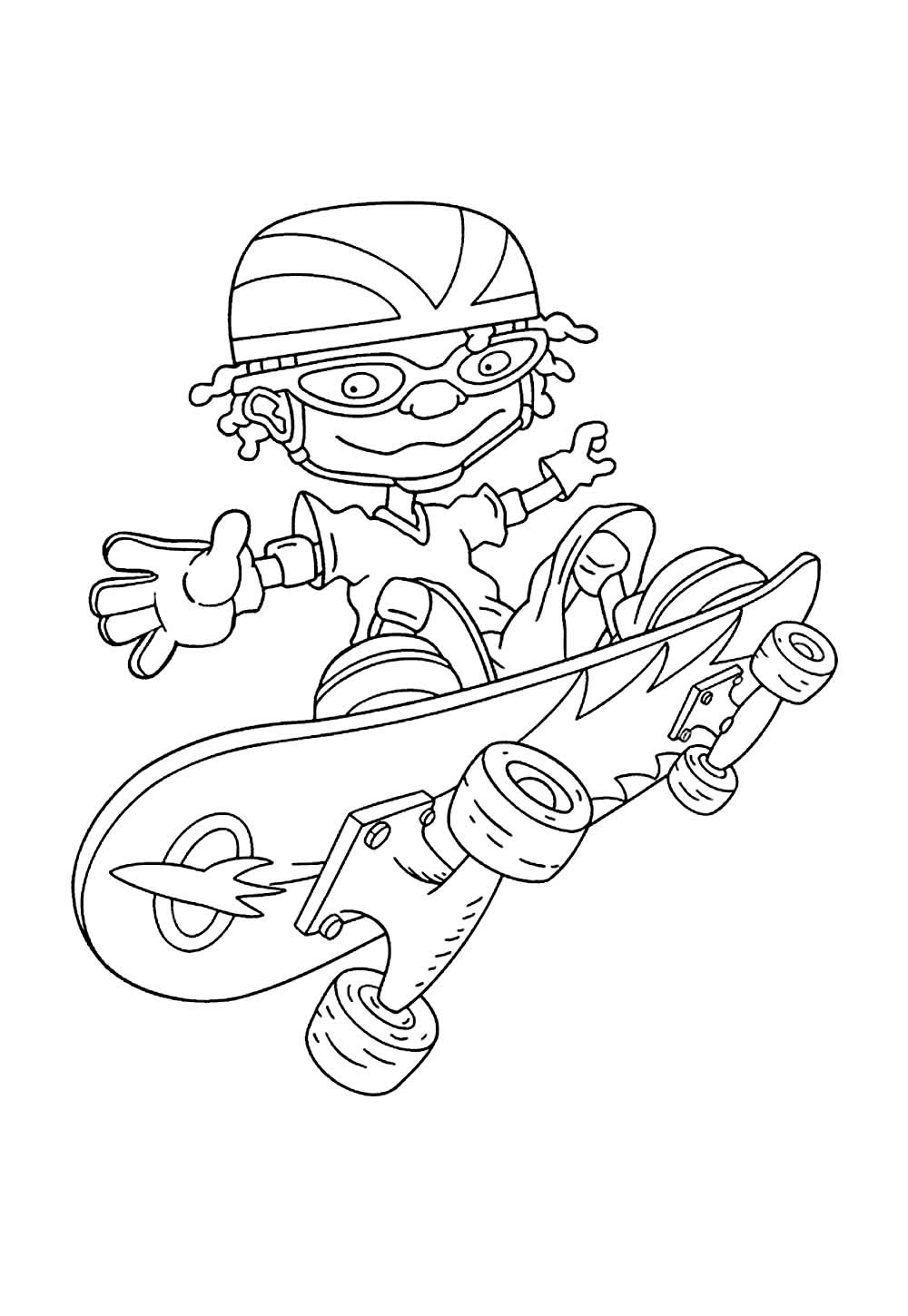 Desenho de Rocket Power para pintar