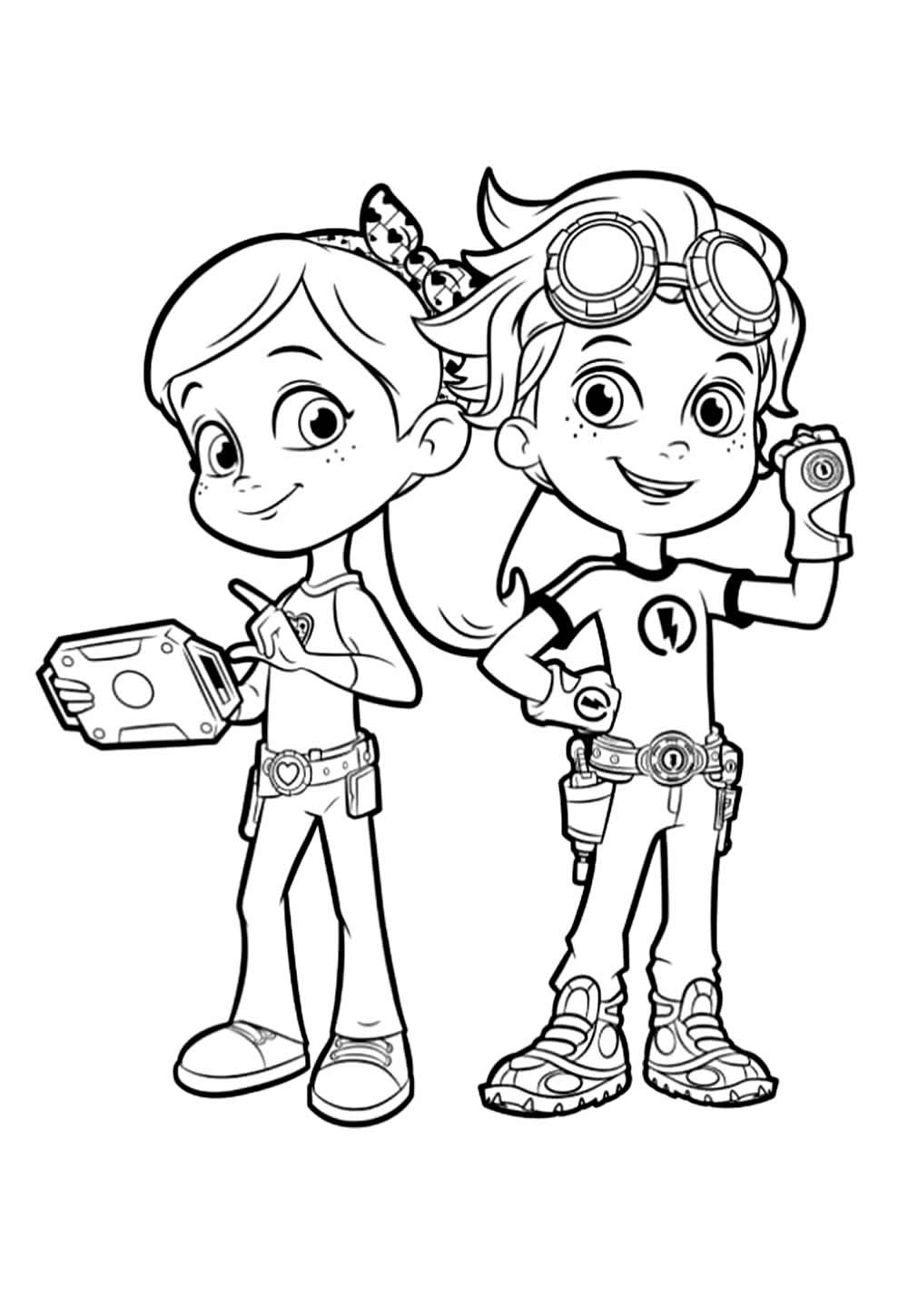 Desenho de Rusty Rivets para colorir